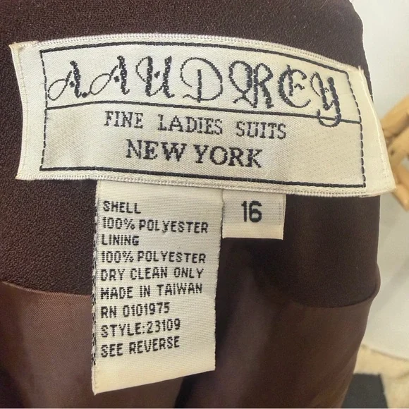 Vintage A. Audorcy Fine Ladies Suits New York Jacket Size 16 - Picture 11 of 14